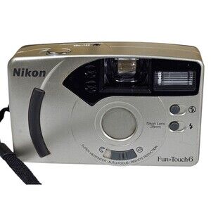 Nikon Fun•Touch 6 35mm Film Camera Point & Shoot Compact with 28mm Lens Tested